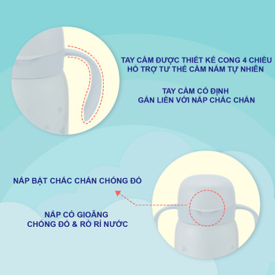 Bình giữ nhiệt tập uống trực tiếp RICHELL Nhật TLI | Baby