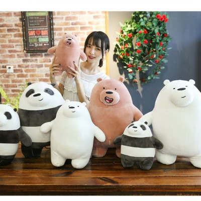 Thú bông gấu We Bare Bears lông mịn