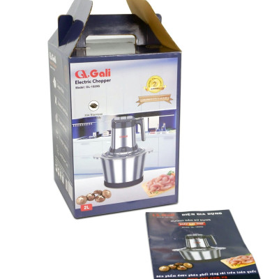 Máy xay thịt Gali GL-1920M Dung tích 2 Lít, Motor 100% bằng đồng, có 3 tốc độ xay. Hàng chính hãng chất lượng cao, bảo hành 24 tháng