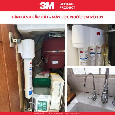 Máy Lọc Nước 3M RO301 Công Nghệ RO Cao Cấp Không Dùng Điện - Hàng Chính Hãng 3M, Nhập Khẩu Mỹ