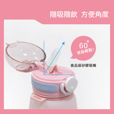 KU.KU Duckbill Bình nước nhựa tritan cao cấp cho bé có dây đeo 550ml và 700ml ku5619 ku5620