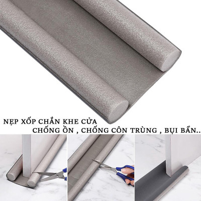 COMBO 2 Thanh xốp chắn khe cửa đa năng thông minh