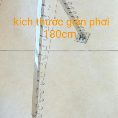 giàn phơi quần áo ban công (inox 304)