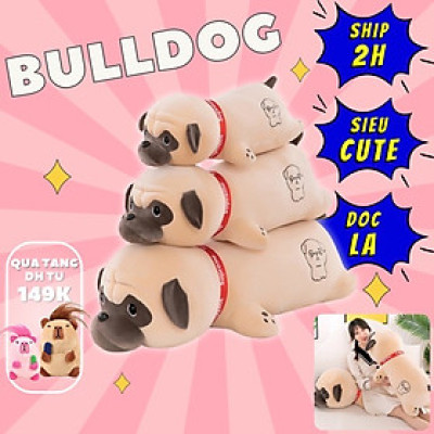 Gấu bông chó mặt xệ ngộ nghĩnh - Size từ 60cm đến 90cm - Quà tặng gấu bông chó pull mềm mại cao cấp - Gối ôm cho bé.