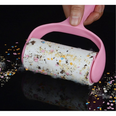 Set cây lăn và 6 lõi lăn bụi quần áo, sofa, ga giường,  đa năng, tiện dụng, hiệu quả