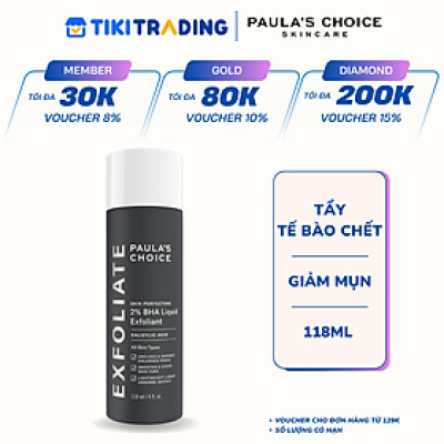 Dung dịch tẩy tế bào chết 2% BHA Paula
