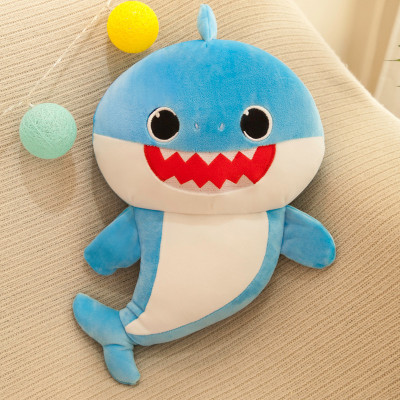 Gấu Bông Baby Shark - Cá Mập thú nhồi bông vải co dãn cao cấp size 30cm