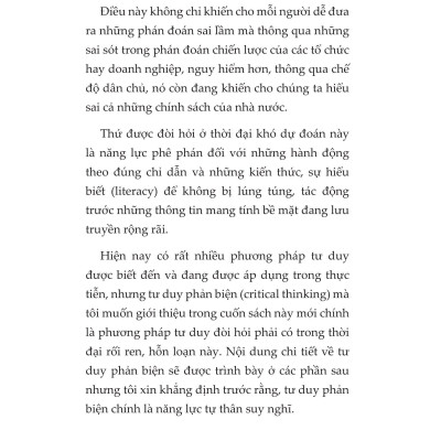 Tư Duy Phản Biện Trong Thế Giới VUCA