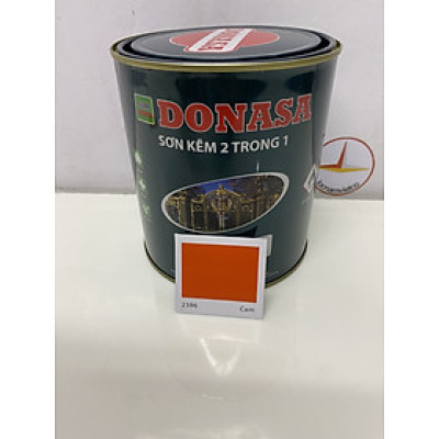 Sơn Sắt Kẽm Donasa 2 trong 1 màu DAF 2196 Cam (Lon 800ml)