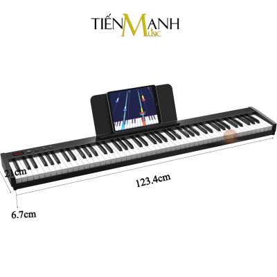 Đàn Piano Điện Konix PH88S - Đàn, Chân, Bao, Nguồn - 88 Phím nặng Cảm ứng lực Có Loa PH88 Hàng Chính Hãng