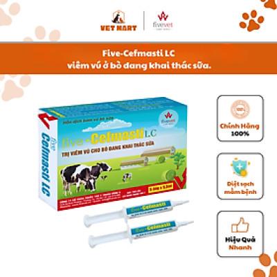Five-Cefmasti LC viêm vú ở bò đang khai thác sữa.