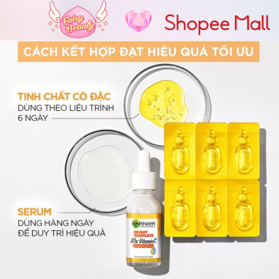 [GARNIER] Tinh Chất Vitamin C Cô Đặc Giúp Sáng Da & Mờ Thâm Hiệu Quả Bright Complete Ampoule Serum 1.5ml/12x1.5ml