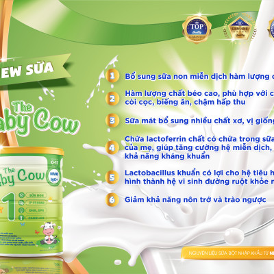 Combo 5 lon Sữa Non The Baby Cow 1 (900gr)
