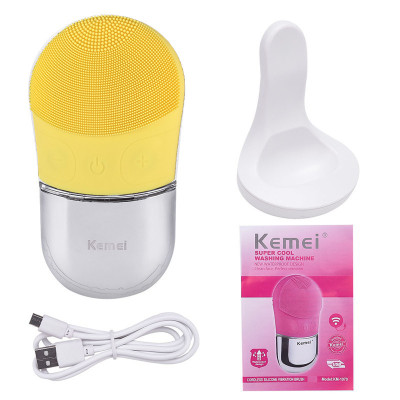 [ THANH LÝ NEW ] Máy rửa mặt KEMEI KM-1070 làm sạch da mặt, thúc đẩy hấp thụ dưỡng chất, tẩy trang hoàn hảo sử dụng được cho tất cả các loại da, nam nữ đều dùng được