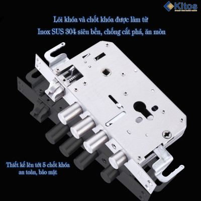 Khóa cửa thông minh Kitos KT-X3 có camera