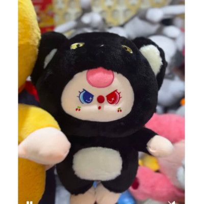 Thú nhồi bông baby three gà vàng đáng yêu - Size từ 35cm đến 70cm - Quà tặng gấu bông bb3 mèo đen êm mịn cho bé.