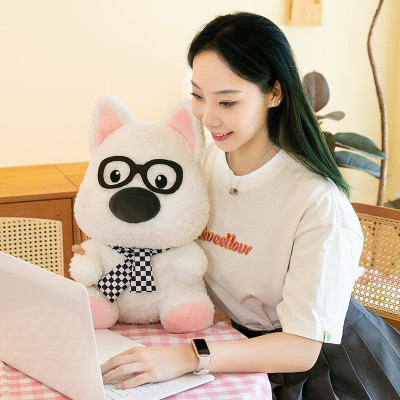 Gấu bông chó đeo mắt kính cute siêu mềm, chó giáo sư tiến sĩ dễ thương hài hước (25cm) hàng xịn cao cấp an toàn cho trẻ