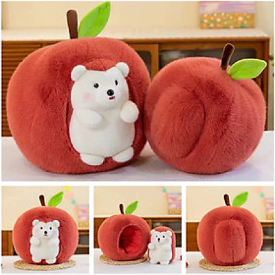 Gấu bông nhím táo HOẢ TỐC HCM thú bông 30cm giá rẻ quả táo gấu bông