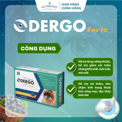 Viên uống Odergo Forte hỗ trợ bảo vệ mắt, tăng cường thị lực (30 viên) - Nutramed