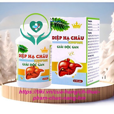 Diệp hạ châu  Kingphar -Hộp 40 viên-  Giải Độc Gan, Thanh Lọc Cơ Thể