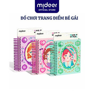 Mideer Make up Manual thiết kế thời trang, trang điểm, tô màu cho bé 3 4 5 6 7 tuổi