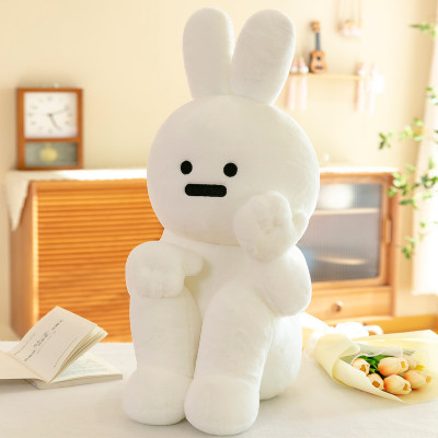 Gấu bông thỏ suy tư, thú nhồi bông thỏ trầm cảm cao cấp 40cm