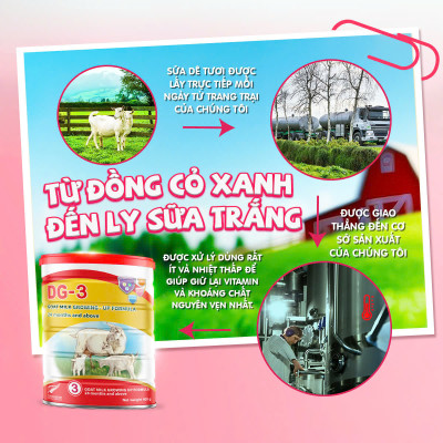 [Tặng 1 Bộ Lego] Combo 2 Lon Sữa Dê Công Thức DG-3 400g (HSD: 10/2025)