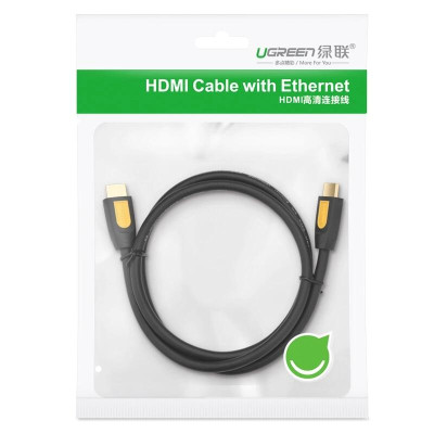 Ugreen UG11187HD101TK 5M màu Vàng Cáp tín hiệu HDMI chuẩn 1.4 hỗ trợ phân giải 4K * 2K 30hz cáp dẹt - HÀNG CHÍNH HÃNG