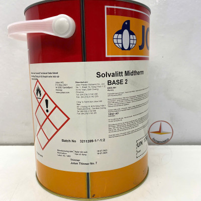 Sơn chịu nhiệt Jotun Solvalitt Midtherm (260°C) Base 2 màu vàng - Yellow 414_ 5L