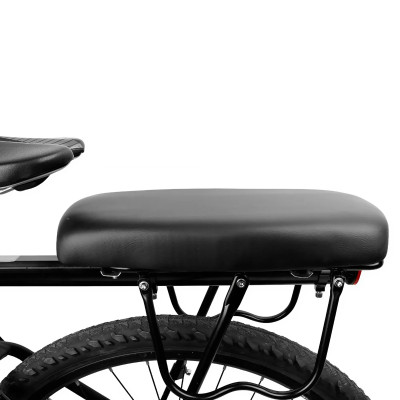 Đệm Ngồi Sau Xe Đạp Địa Hình DG-2120 Lớp đệm trong dày 3 cm, đệm mềm da PU (kích thước 37x17cm), Siết bằng Khung Thép, chống nước - Mai Lee