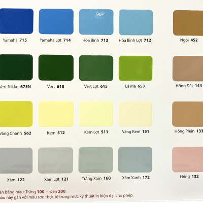 Sơn dầu Bạch Tuyết màu vàng 542 3kg