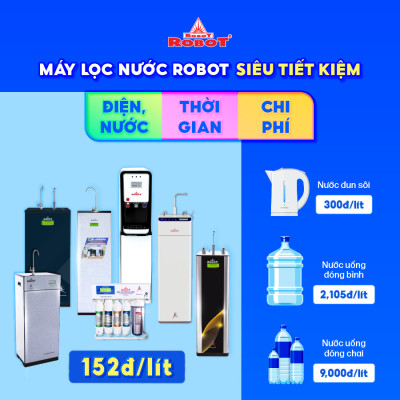 MÁY LỌC NƯỚC ROBOT SPRING PRO 9G-UR Công Nghê Lọc RO + UF - Hàng Chính Hãng
