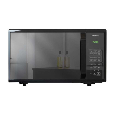Lò vi sóng mặt gương Toshiba 25 lít MM-EM25PE(BM) - Công suất 800W - 11 mức công suất, Thực đơn tự động - Hàng chính hãng - Bảo hành 12 tháng chính hãng, chất lượng Nhật Bản