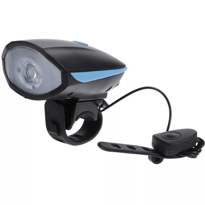 Đèn xe đạp thể thao siêu sáng có còi pin sạc usb led T6 chống nước - Đèn còi xe đạp có 3 chế độ sáng còi to