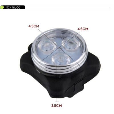 Đèn Hậu Xe Đạp 3 Bóng Đèn Sau Xe Đạp Giúp Cảnh Báo Đạp Xe/Chạy Bộ Ban Đêm Sạc USB Mai Lee