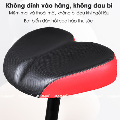 Yên xe đạp Không mũi trước công thái học PU-667, mềm rộng dày, chống sốc 26x21x6 cm Da PU phù hợp xe đạp/ xe đạp điện/ xe mtb - Mai Lee