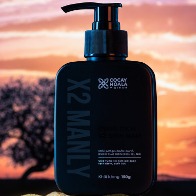 Dung Dịch Vệ Sinh Nam X2 Manly - Làm sạch tức thì Lưu hương 24h dung dích 150g Cocayhoala