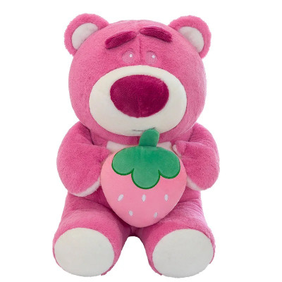 Thú nhồi bông Lotso ôm dâu mẫu mới - Size 22cm - Quà tặng gấu dâu mini thiết kế dễ thương - Gối ôm mềm mịn cho bé
