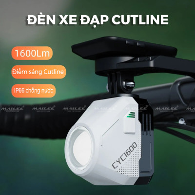 Đèn Xe Đạp Trước CYC 1600 Lumens Chống Chói Có kèm Remote và Giá đỡ, thời gian sử dụng lên đến 11h (tùy chế độ) Đi Đêm Địa Hình Có pha/cos - Mai Lee