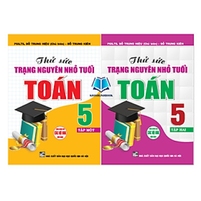 Sách - Combo Thử Sức Trạng Nguyên Nhỏ Tuổi Môn Toán Lớp 5 Tập 1 + 2 (Dùng chung cho các bộ sgk hiện hành) (HA)