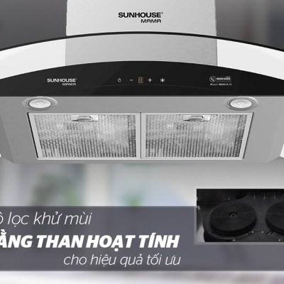 Máy Hút Mùi Kính Cong Sunhouse MMB6682-70 - Hàng Chính Hãng