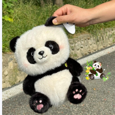 Thú nhồi bông gấu trúc đeo Balô quả bơ đáng yêu - Size 45cm - Qùa tặng gấu bông gấu trúc êm mịn cho bé.