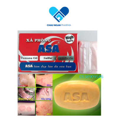 Xà bông tắm Asa 120g hỗ trợ diệt khuẩn gây mụn, nấm, lác và các bệnh ngoài da