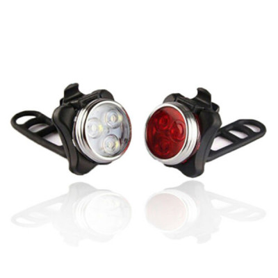 Đèn Hậu Xe Đạp 3 Bóng Đèn Sau Xe Đạp Giúp Cảnh Báo Đạp Xe/Chạy Bộ Ban Đêm Sạc USB Mai Lee