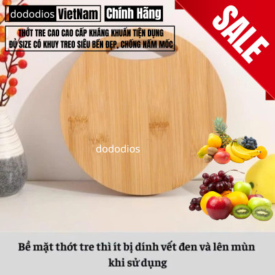 [LOẠI XỊN - TỐT] Thớt Gỗ Tre Nhà Bếp Có Khuy Treo Chống Nấm Mốc Bền Đẹp Kháng Khuẩn Không Bị Mùn - Chính hãng dododios