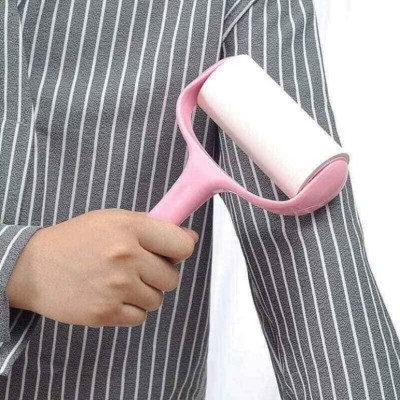 Cây lăn bụi kèm 6 lõi lăn thay thế -  Lăn bụi ga đệm, quần áo nhiều màu sắc.