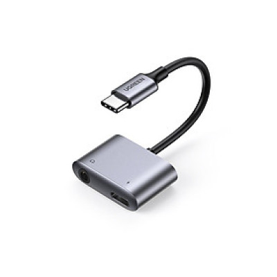 Ugreen 60164 Bộ chuyển đổi usb type c sang 3.5mm 7cm có chipset hỗ trợ nguồn PD CM231 Hàng Chính Hãng