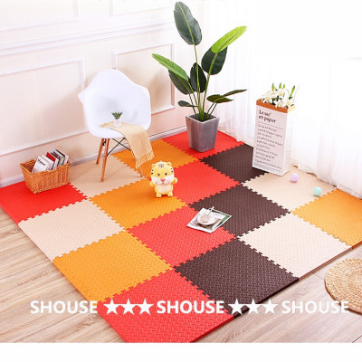 Thảm Xốp Ghép lót sàn cho bé Shouse 30x30cm Korea, vân gỗ gấp gọn xpe
