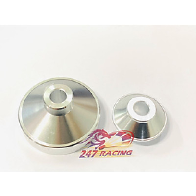 Canh đùm Nhôm CNC gắn YA xe máy SIRIUS,EXCITER màu Bạc