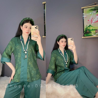 Đồ Lam Đi Chùa # Bà Lai Gấm Và Lụa Pháp Cao Cấp# Quần Áo Nữ # Đồ Bộ